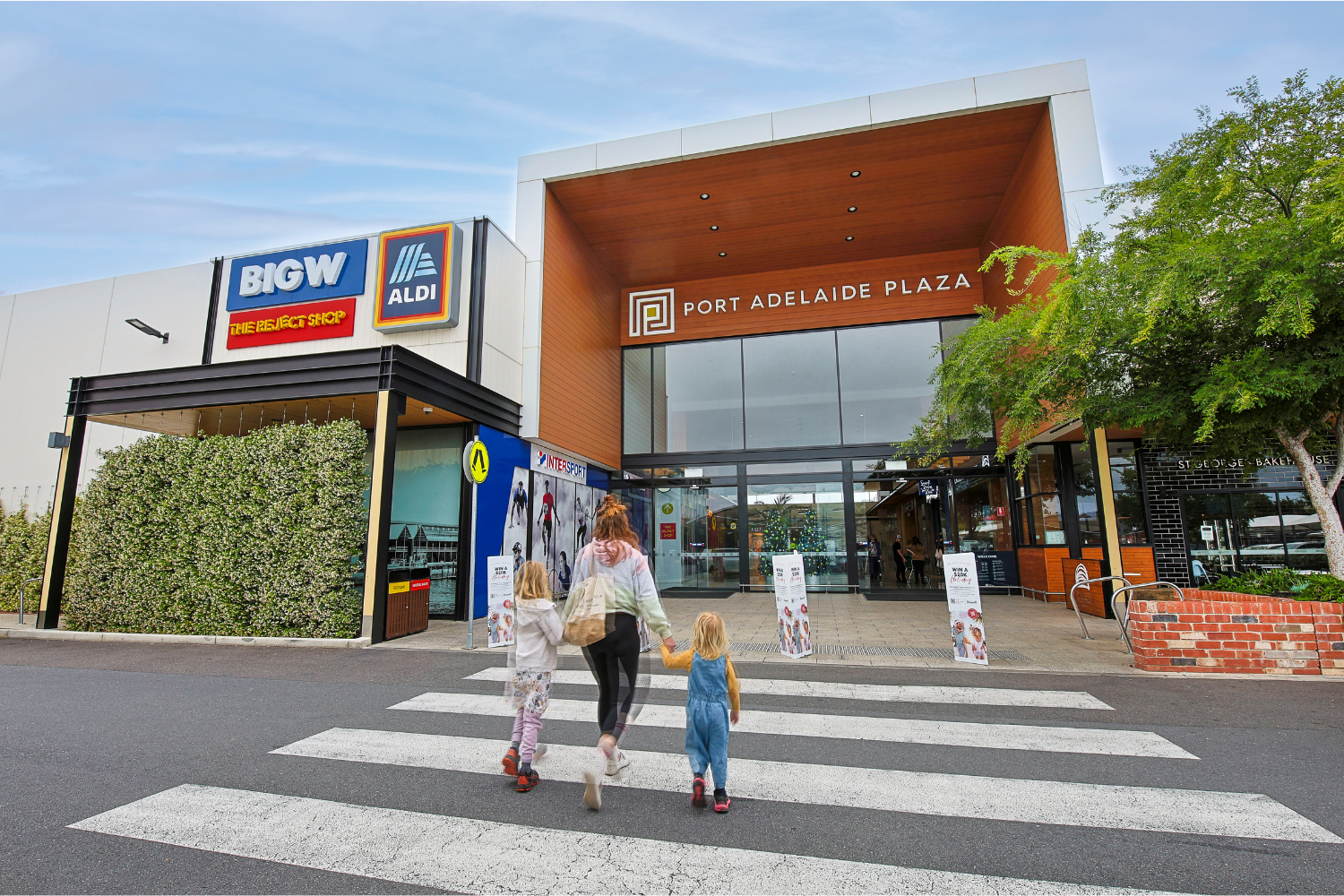 Port Adelaide Plaza exterior entry 